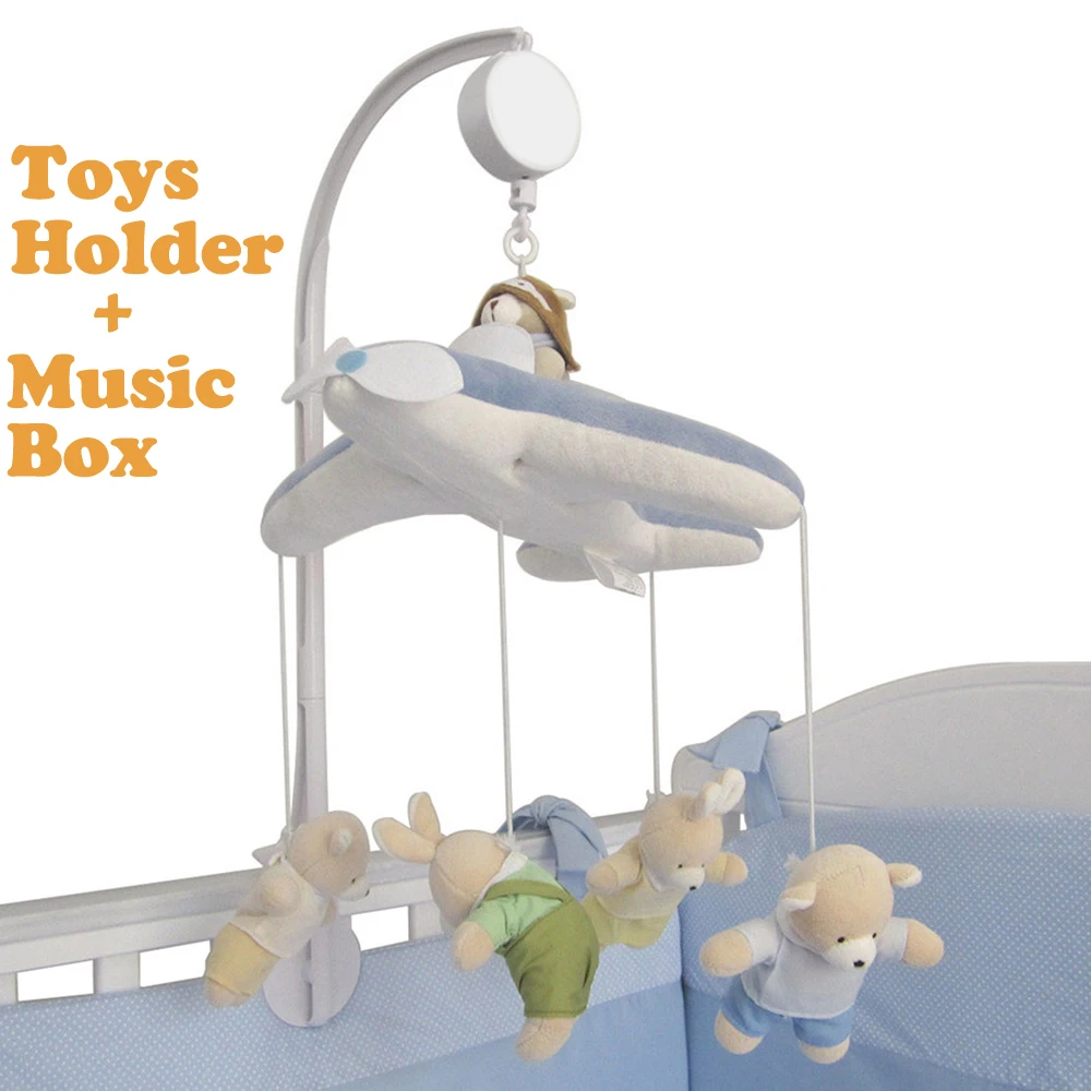 Musical Baby Crib Mobile Bed Bell Arm Bracket Holder Wind Up