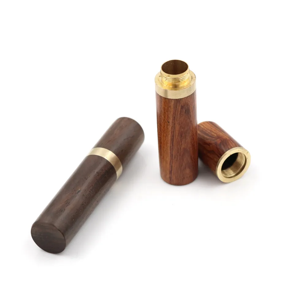 Hand Sewing Needles Storage Tube DIY Leather Wooden Box Knitting Tools