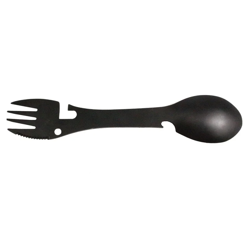 

Multifunctional Camping Tool Outdoor Tableware Spork Camping Picnic Stainless steel Spoon Fork tools Fork Can Opener Hy