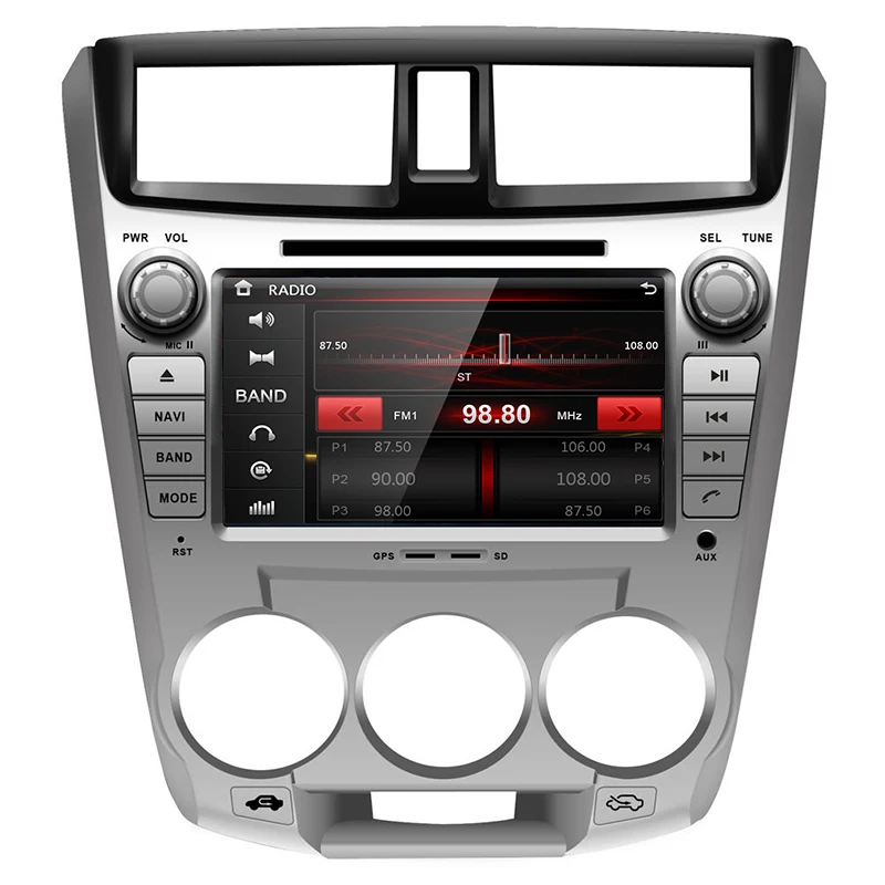 Discount 8" in-dash Car DVD player with GPS navi BT/TV USB SD AUX,audio Radio stereo,Car multimedia headunit for HONDA CITY 1.5L 2008 2