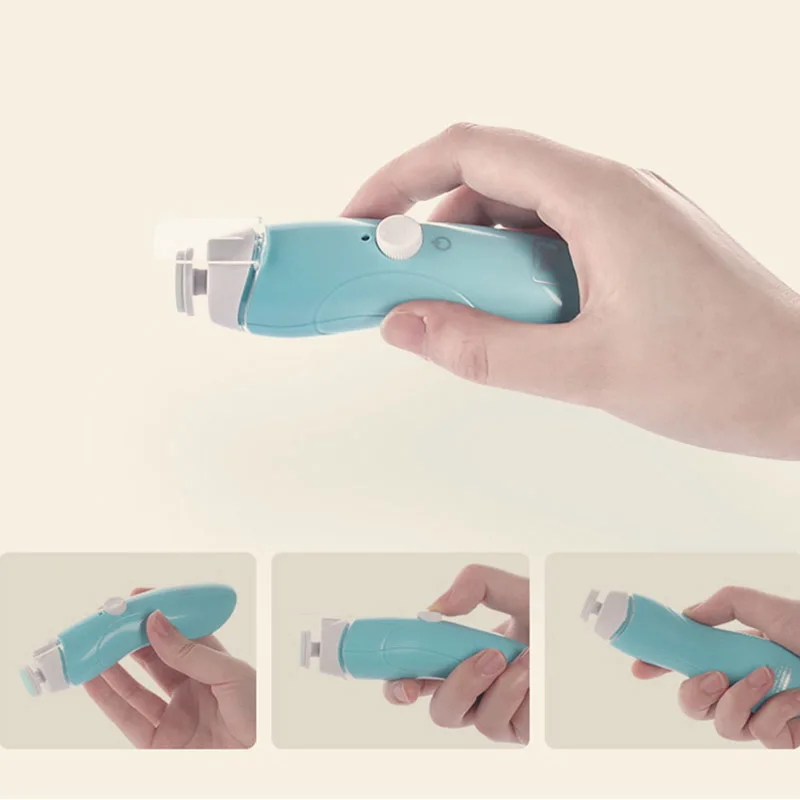 Electronic Baby Nail Trimmer for children Safety Cutter for Manicure Baby Nail Care Scissors Set with Nightlight Kid Nail kit