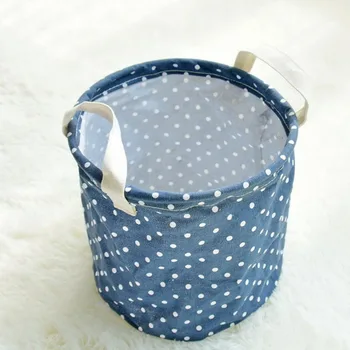 

Creative Fabric Cotton Linen Storage Basket Modern Home Bathroom Balcony Children's Toys Dirty Clothes Storage Basket