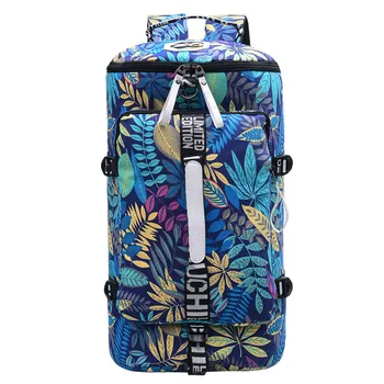 

Outdoor Large Capacity Red Palm Trees Canvas Gym Bag Sport Men Women Big Sport Bag Fitness Bag Handbag Yoga Mat Bag Sac De Sport