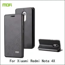Для Xiaomi Redmi Note 4X Чехол Оригинальный MOFI Флип PU кожаный чехол подставка для Xiaomi Redmi Note 4X силиконовый чехол задняя крышка