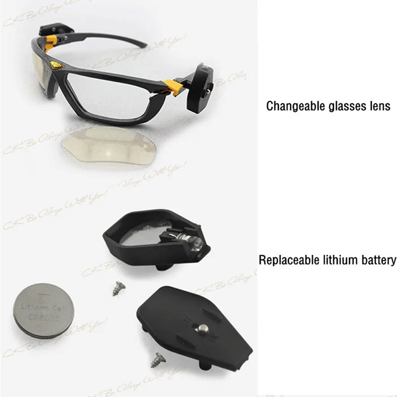 Новые модные удобные легкие защитные очки для езды на велосипеде прозрачные защитные очки для глаз светодиодный ночной анти-шок#269440