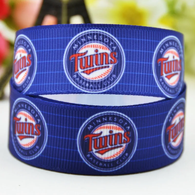 7/8'' (22mm)sport team ball printed Grosgrain Ribbon party decoration
