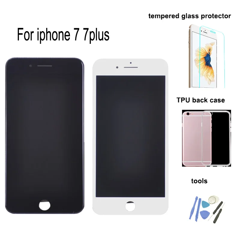 For iPhone 7 plus LCD Replacement Screen No Dead Pixel Display with Touch Digitizer Assembly + gift | Мобильные телефоны и