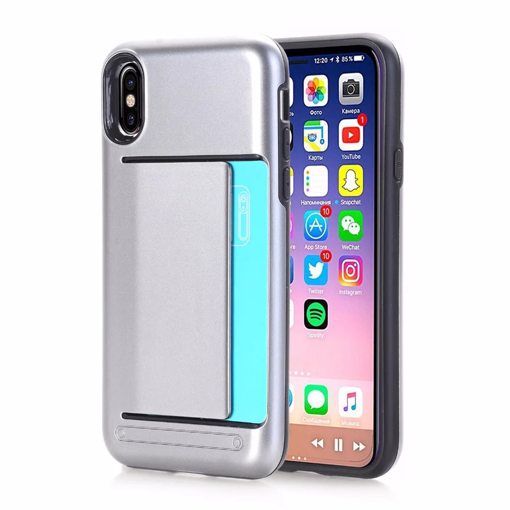 100 шт./партия, ТПУ+ PC мобильный чехол для телефона для iphone 5 6 7 8 X XS XR XS Max 6 7 8 plus, защитный чехол