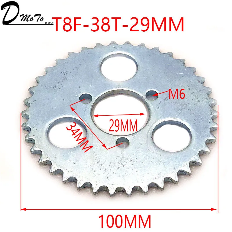 38 44 54 64 74 Tooth 38T 44T 54T 64T 74T T8F 35MM Rear Sprocket Mini Moto ATV Quad Dirt Pit Pocket Bike Cross 47cc 49cc Parts - Image 2