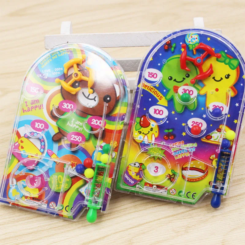 

Creative Children's Pinball Player Pinball Game Cartoon Palm Game Machine Toy.4styles 3pcs/lot