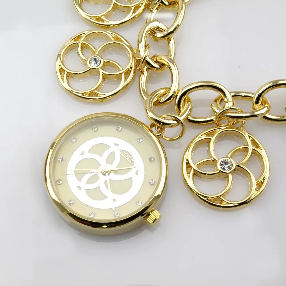 Элегантные кварцевые аналоговые горячая Распродажа модные часы на ремешке с цветочным узором наручные часы для девушек и женщин