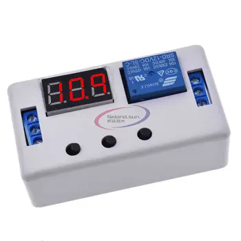 

Digital LED Display Time Delay Relay Module Board DC 12V Control Programmable Timer Switch Trigger Cycle Module With Case