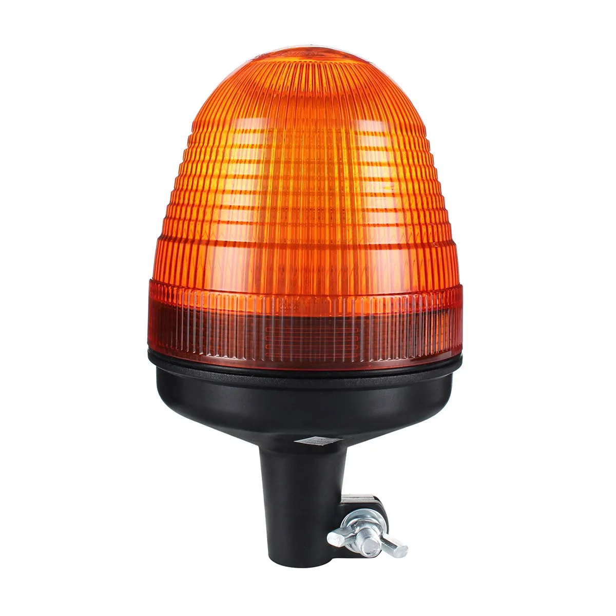

Safurance LED Amber Beacon Flexible Rotating Flashing DIN Pole Mount Tractor Warning Light Safety