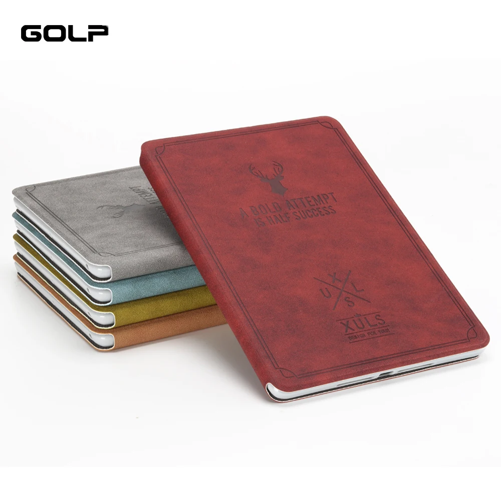 

For ipad Mini 4 Case, GOLP Deer Pattern Full Protection PU Leather Smart Holder Stand case for iPad Mini 5 2019 Cover