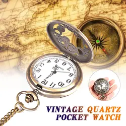 Карманные часы кармашек для часов Часы Ретро стимпанк Винтаж кулон ожерелье с шестеренками