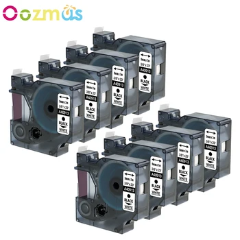 

Dymo tape 40913 8pcs Compatible Dymo Label Tape 9mm D1 Black on white label Maker Label Tape Cartridges Factory Supply