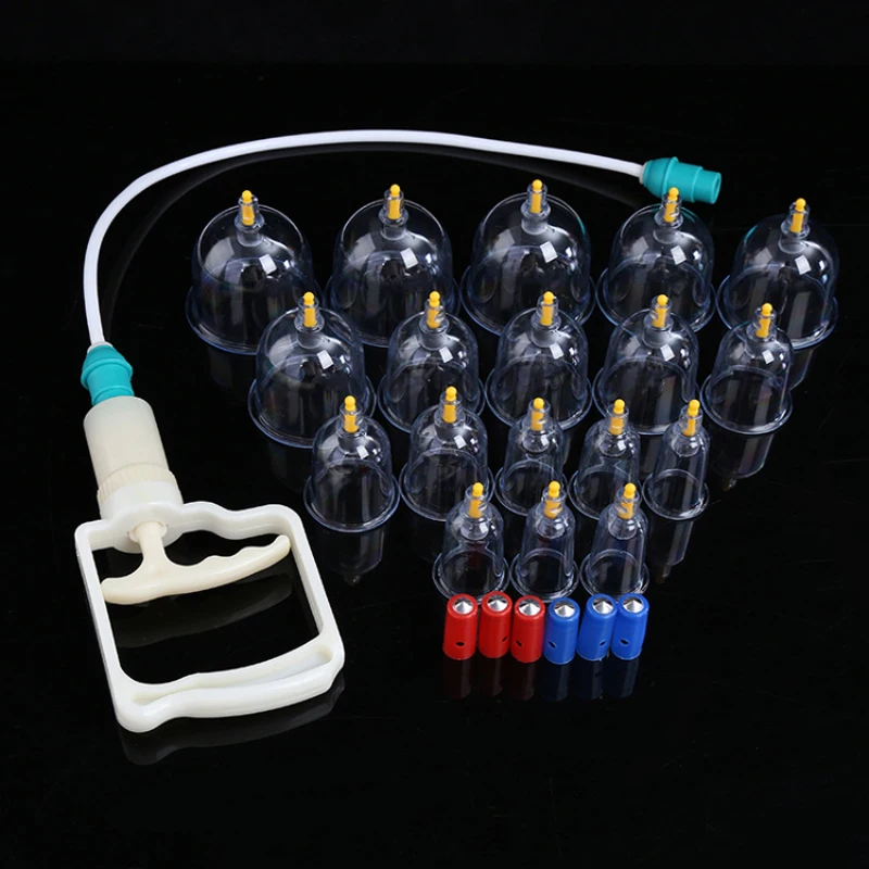 18pcs Medical Vacuum Cupping Pumping Cupping Massage Medical Device Promote Blood Circulation Effective Massager Tool Sets
