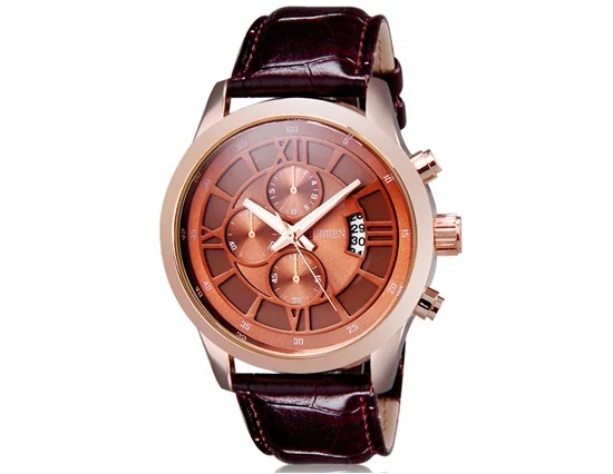 

CURREN 8137 Unisex Quartz Analog Quartz Watches with Faux Leather Strap & Calendar Mens Wristwatch, Men's Brand High quality