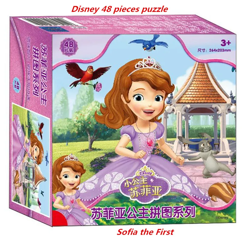 

Disney genuine licensed goods Little Princess Sophia 48/60/40 pcs children's puzzle educational toys Boy girl birthday present