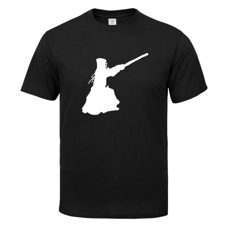Kendo High Quality T Shirts Men Shirt 2019 Summer Short Sleeve O-Neck Cotton Homme T-shirt Tee Fashion Clothes | Мужская одежда