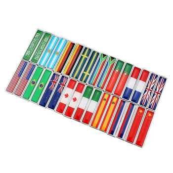 

150pair USA Germany Italy Brazil Spain Russia Autralia Portugal UK France Russia Sweden Canada Arabia Argentina Flag Car Sticker