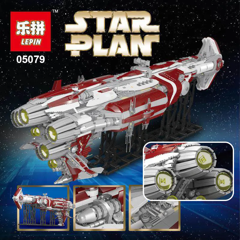 

Lepin 05079 7956pcs Star Series plan The legoingly MOC Zenith Old Republic escort cruiser Building Blocks Bricks Kids Gifts