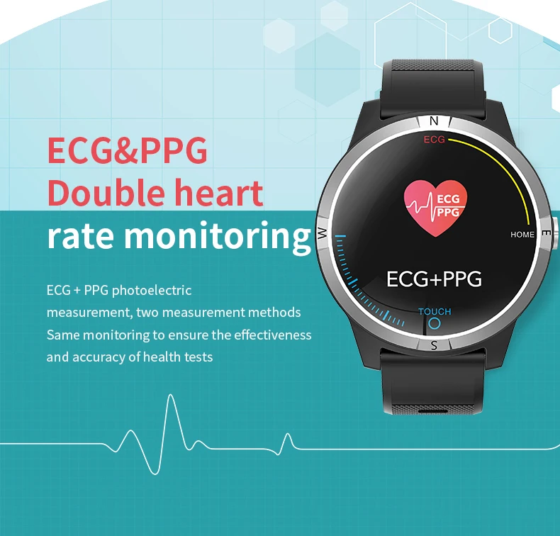 E101 ECG+ PPG Смарт-часы спортивные приборы для измерения артериального давления монитор сердечного ритма фитнес-трекер Bluetooth Смарт-часы для Android Ios браслет
