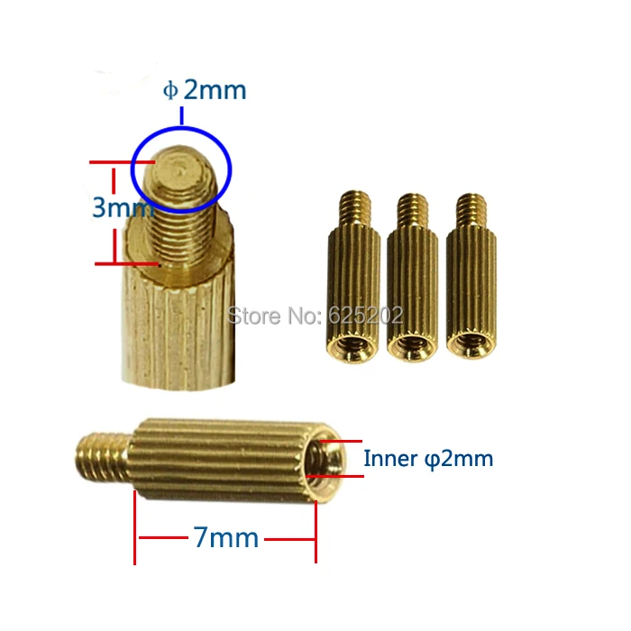 M2X 7+ 3 знака после медный цилиндр