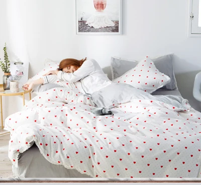 HomeTextile спальня постельное белье Комплект пододеяльников наволочка плоский лист или простыня по размеру матраса покрывало постельное белье набор трава - Цвет: 008