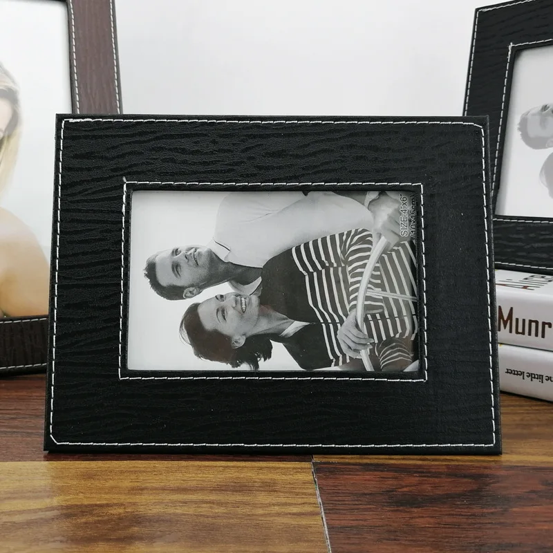 Кожаная фоторамка, Высококачественная деловая фоторамка, 6 дюймов 7 дюймов 8 дюймов 10 дюймов декоративные украшения фоторамка