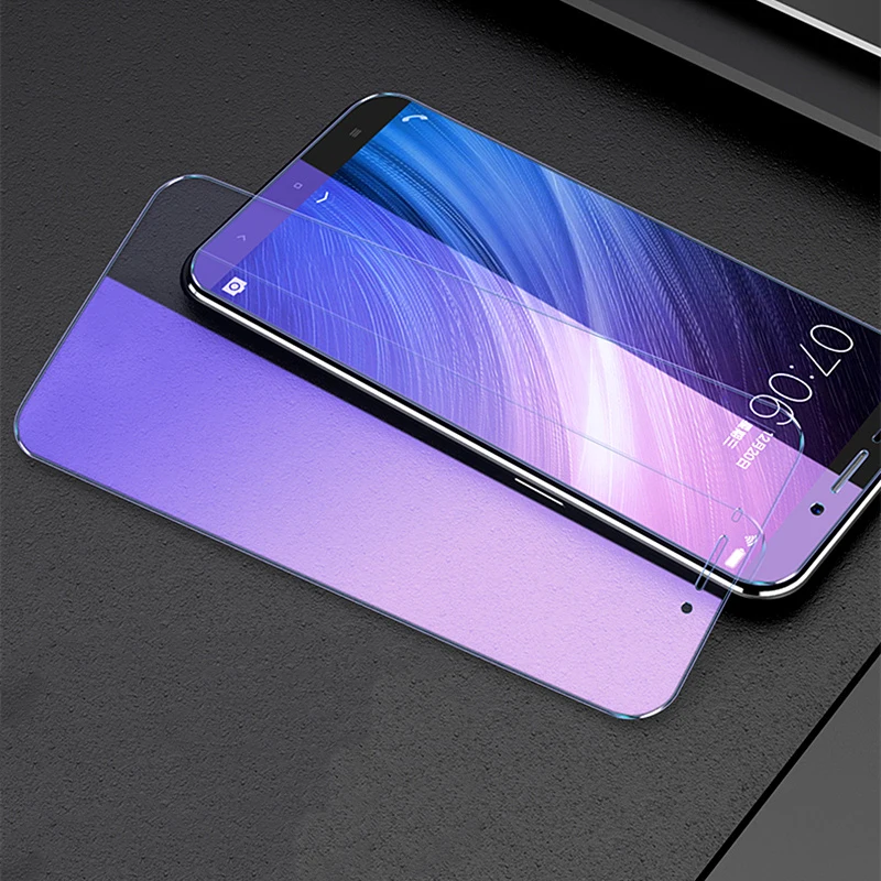 Защитная пленка на весь экран синего цвета для Xiaomi Redmi 4 Pro 4A 4X, защитная пленка из закаленного стекла под светильник синего и фиолетового цвета для Redmi 3 3S 3X