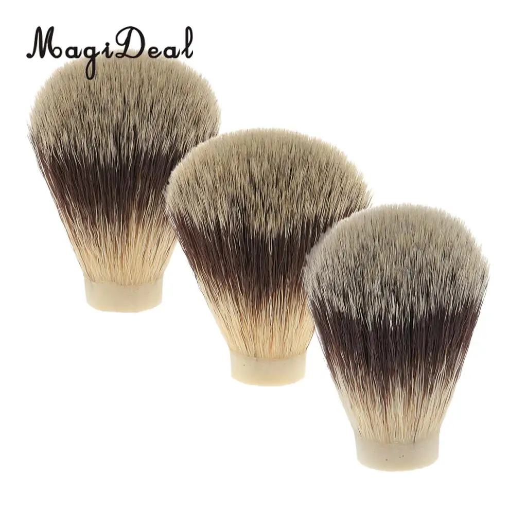 MagiDeal Nylon Shaving Brush Knot for Men Salon Hair Ramoval Cutting Dust Men Facial Beard Cleaning Appliance