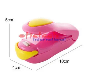 

by dhl 200pcs Portable Bag Clips Handheld Mini Electric Heat Sealing Machine Impulse Sealer Seal Packing Plastic Bag