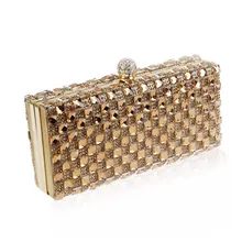 2016 Full Rhinestone Diamond-studded Evening Bag with Chain Women’s Hight Quality Banquet Handbag Party Clutch Female