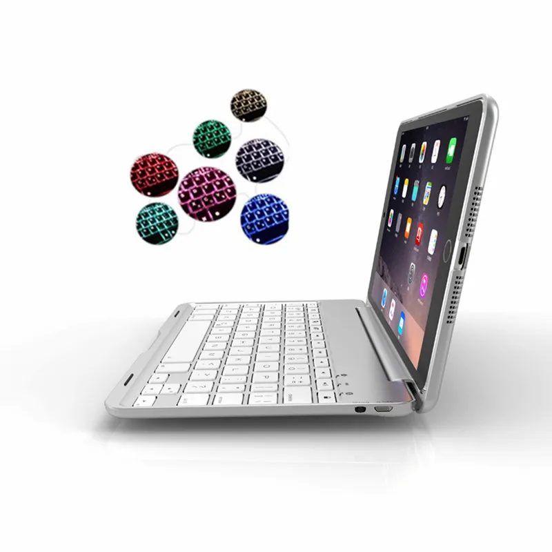 Для iPad Mini1/2/3 7 видов цветов с Подсветкой Bluetooth клавиатура чехол для Mini 1 2 3 Складная