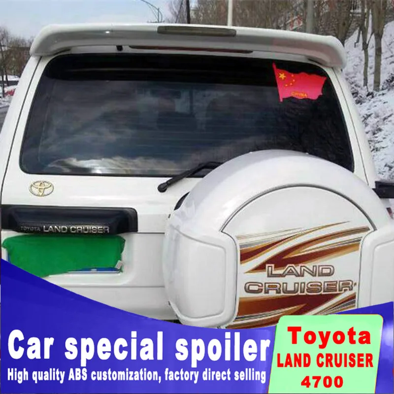 

For toyota Land Cruiser 4700 1998 1999 2000 2001 2002 2003 2004 FJ/LC100 spoilers with red light ABS by primer or DIY paint