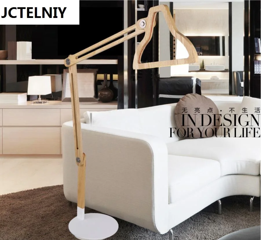 

led floor lamp wood table lamp individuality brief modern folding eye lamp