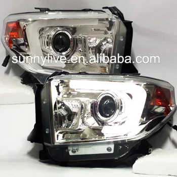 

For TOYOTA Tundra LED Headlights 2014-2015 year Sliver Housing For Original car with LED SN