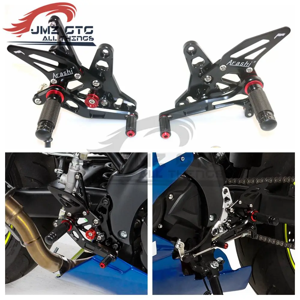 

Motorcycle CNC Adjustable Rear Set Rearsets Footrest Foot Rest For SUZUKI SV650 SV650S 2016 2017