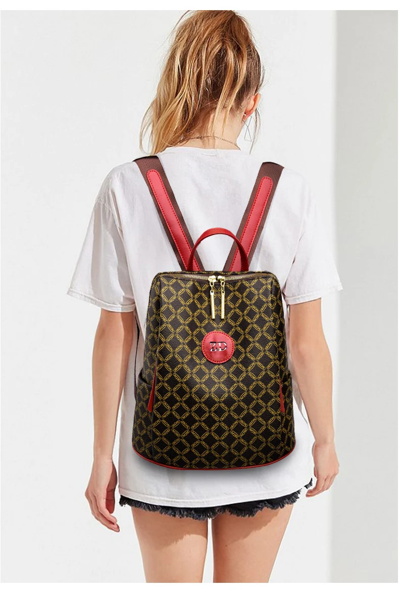 couro feminino bolsa de ombro à prova