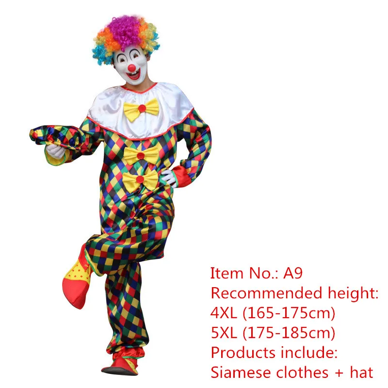 Костюм для косплея, профессиональный сценический Забавный костюм клоуна для взрослых, карнавальный цирковый костюм для ролевых игр, специальное сценическое платье