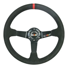 Ralliart 350 мм глубокое блюдо замша гоночный автомобиль рулевое колесо