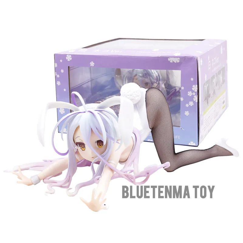 

Bunny Girls Shiro NO GAME NO LIFE GAME LIFE White 3 Generation Poker Action Toy Figures Japanese Anime Collectible Figurines