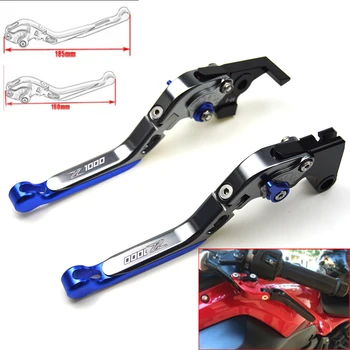 

Motorcycle CNC Adjustable Foldable brake Clutch Levers for Kawasaki Z1000/R 2017 with Logo(Z1000)