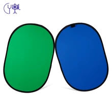 CY 100×150 см складной хлопка Отражатели синий и зеленый (2in1) фон Задний план Отражатели для фото и видео Фотостудия
