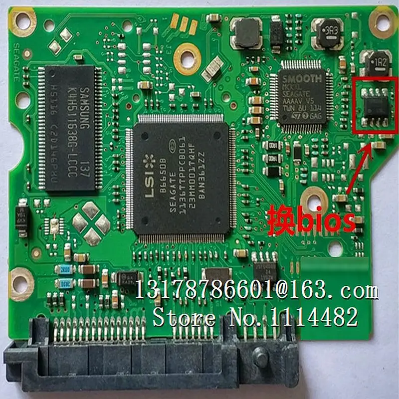

hard drive parts PCB logic board printed circuit board 100617465 for Seagate 3.5 SATA hdd data recovery hard drive repair