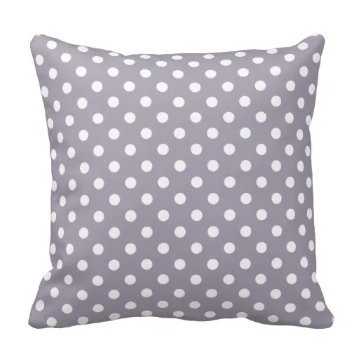 Creative Pillow Polka Dot Cushion Cover In Sea Fog Purple (Size: 45x45cm) Free Shipping | Дом и сад