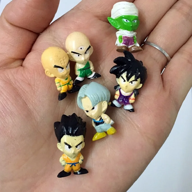 

Random 9pcs Dragon Ball Z Action Figure Mini Figurine Goku Vegeta Trunks Piccolo Vinyl Desk Decoration Dragon Ball figure 2.5cm