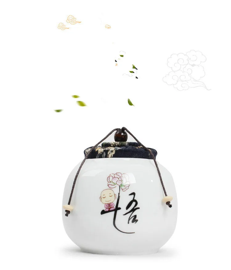 1PC Chinese Tea Caddy Pottery Canister Container for Puer Tank Storage Jar Small Chests JM 006 | Дом и сад