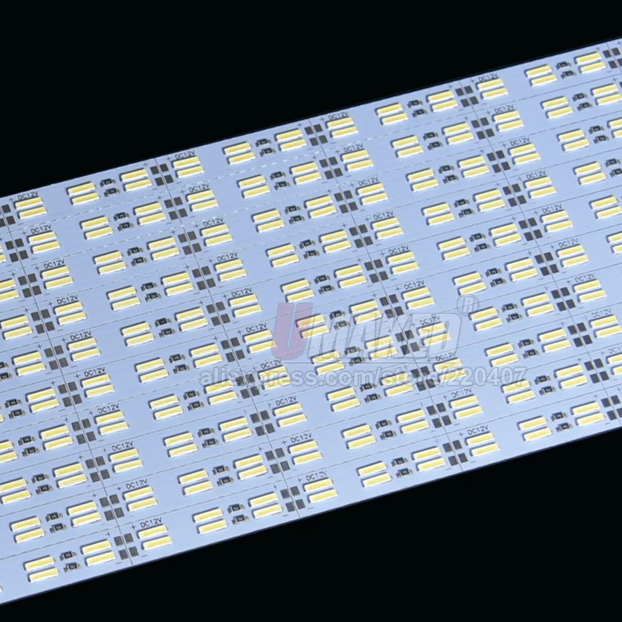 50/99 см 12 В светодиодная жесткая полоса алюминиевая панель супер яркие 8520 SMD 120